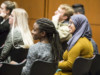 students gathering for a financial aid event